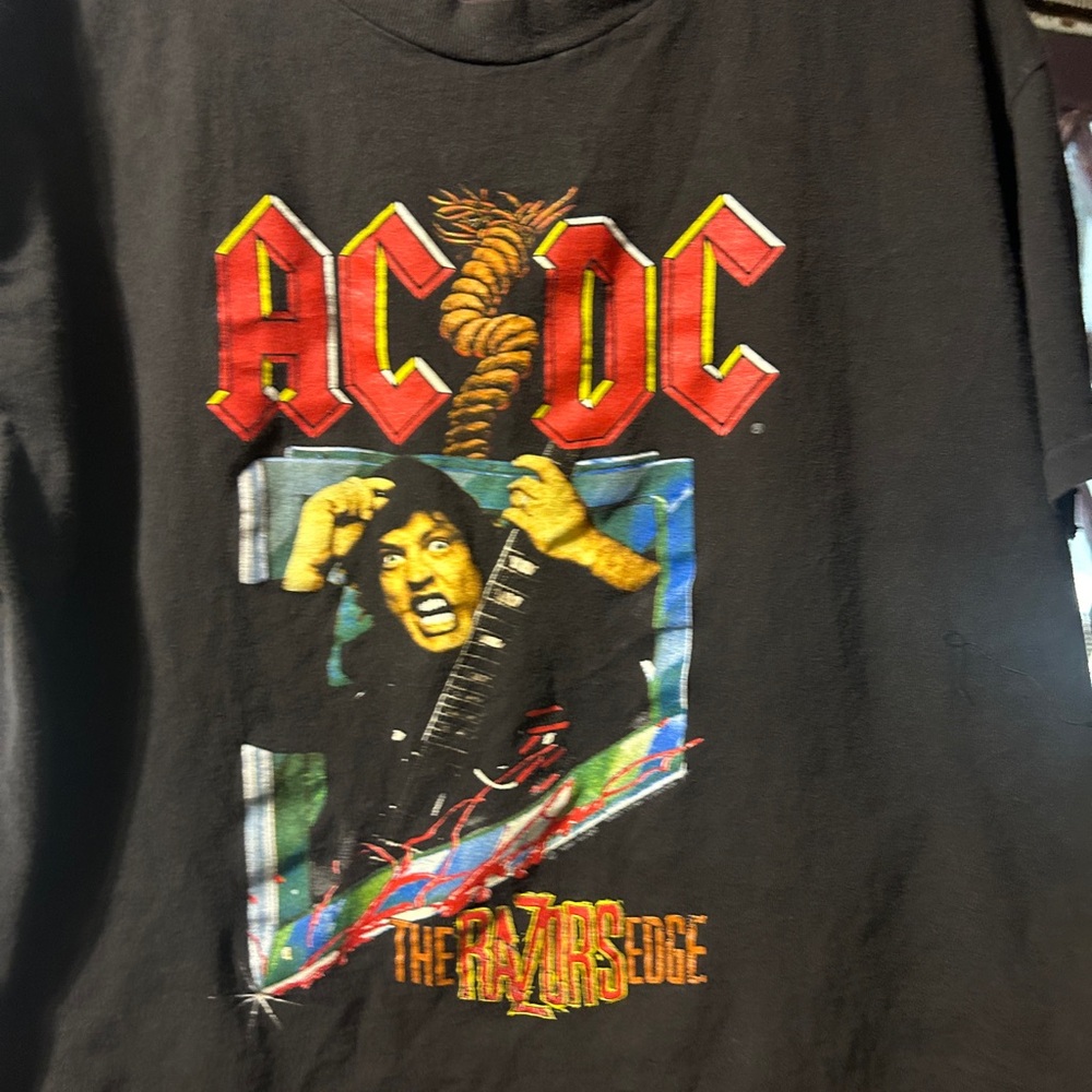 AC DC concert t-shirt the razors edge 1991 size XL